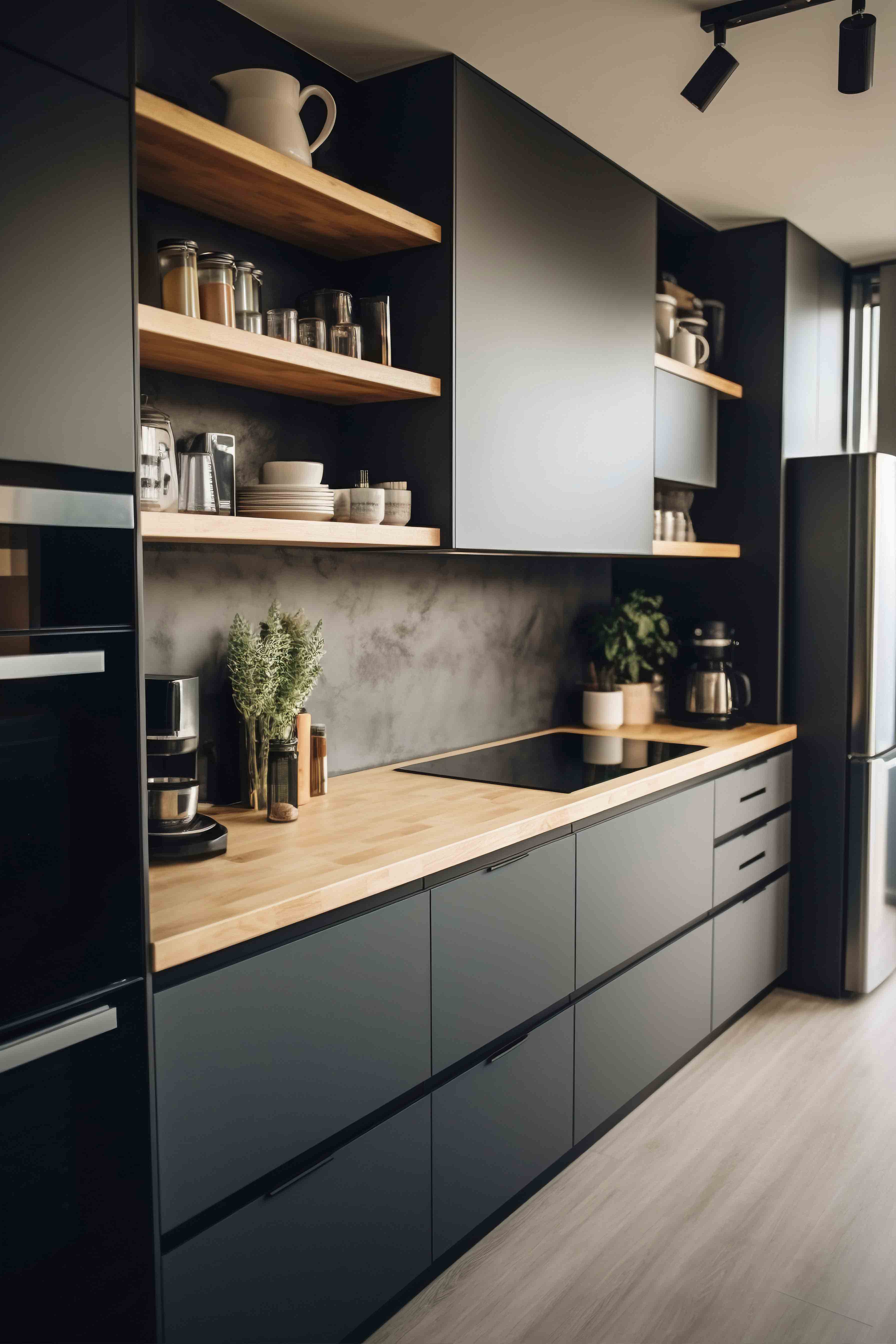 Puerta de interior blanca en pasillo con suelo de madera